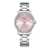 Alexandre Christie AC 2B23 LD Silver Dial Pink Stainless Steel
